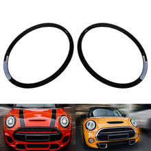 1 Paar Scheinwerfer Abdeckung Zierring Schwarz Passend für Mini F55 F56 One Cooper S