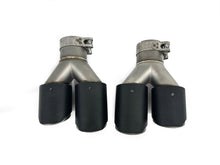 Matt Carbon Duplex Sportauspuff Auspuffblenden Endrohre Passend für AUDI BMW Benz Universal 58-62mm et255
