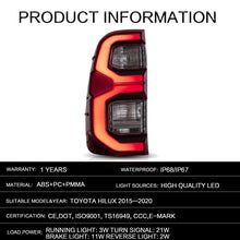 NEU LED Rückleuchten Rücklicht Heckleuchten Für Toyota Hilux Revo 2015–2020