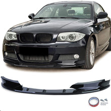 Schwarz Glanz Front Spoiler Lippe Passend für BMW 1er E82 E88 11-13