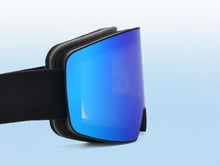 OTG Skibrille Snowboard Brille mit Anti-Rutsch-Band für Damen Herren Zylinder Verspiegelt Magnet-Wechselsystem