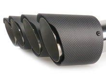 Matt Carbon Fiber Auspuffblenden Auspuff Endrohr Satz Passend für BMW 5er G30 G31 G38 M Sport Paket ab 2017 et236