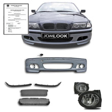Vonre Stoßstange + Nebelscheinwerfer Passend für BMW 3er E46 Limousine Touring 1998-2005 mit ABE