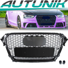 Kühlergrill Front Grill Wabengrill Schwarz für AUDI A4 B8.5 B8 S4 S-Line Limo Avant 2011-2015