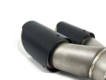 Matt Carbon Duplex Sportauspuff Auspuffblenden Endrohre Passend für AUDI BMW Benz Universal 58-62mm et255