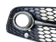 Schwarz Chrom Nebelscheinwerfer Gitter Blenden Grill für AUDI Q5 8R S Line 13-17 fg336