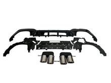 Schwarz Diffusor Aupuffblenden Chrom Passend für BMW G20 Heckdiffusor G21 M Paket 19-22