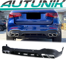 Diffusor Heckdiffusor + Auspuffblenden Chrom für Mercedes Benz GLC X253 SUV AMG Line VFL 2015-2018