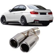 Auspuff Endrohr Doppelrohr Chrom Passend für BMW 3er F30 F31 316 318 320
