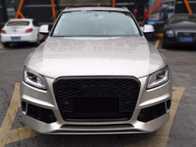 RSQ5 Optik Schwarz Glanz Kühlergrill Wabengrill Grill für AUDI Q5 8R SQ5 S Line 2013-2017