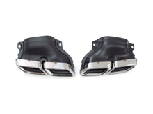 Heckdiffusor Diffusor + Chrom Auspuffspitzen für Mercedes W205 Limousine Avantgarde mit Standard Stoßstange 2014-2022