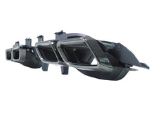 Diffusor Heckdiffusor Auspuffblenden Schwarz für Mercedes C-Klasse C205 Coupe A205 Cabrio C43 AMG Line di7
