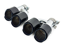 59-63 mm Carbon Fiber Endrohr Auspuffblenden Duplex Auspuff Blenden Passend für AUDI BMW Universal et293