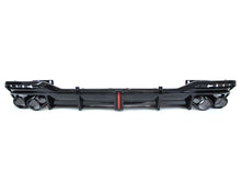 Schwarz glänzender Heckdiffusor + Auspuffendrohre für Audi A5 B9 S-line S5 2020-2023 Sport Stoßfängerdiffusor
