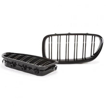 Front Stoßstange Kühlergrill Nebelscheinwerfer Matt Schwarz Passend für BMW 5er F10 F11 2011-2017