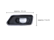 Auspuffblenden Endrohrblende Edelstahl Schwarz 8 Zylinder Optik Passend für BMW 5er F10 F11 520d 520i 6er F12 F13 640d 650i