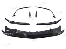 Schwarz Aero-Kit Flaps Frontlippe für Mercedes W176 Spoiler A45 AMG Line 15-18 di24
