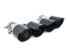 59-63 mm Carbon Fiber Endrohr Auspuffblenden Duplex Auspuff Blenden Passend für AUDI BMW Universal et293