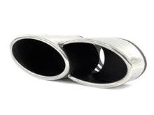WALD Optik Silber Auspuffblende Endrohre Blenden Passend für AUDI BMW Mercedes Universal 60-63mm et269