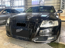 RS6 Optik Schwarz Wabengrill Kühlergrill Front Grill für AUDI A6 4F C6 S6 ohne PDC 04-11 fg221
