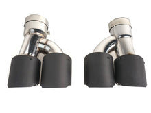 Matt Carbon Fiber Auspuffblenden Auspuff Endrohr Satz Passend für BMW 5er G30 G31 G38 M Sport Paket  ab 2017 et236