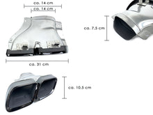 Heckdiffusor Auspuff Schwarz für Mercedes CLS Diffusor W218 C218 AMG Line 15-18 Facelift