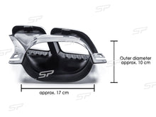 Diffusor Heckdiffusor + Chrom Auspuffblenden für Mercedes Benz C Klasse W205 S205 C43 AMG Line di62