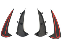 Heck Stoßstange Areo Flaps Flossen Schwarz Glanz für Mercedes GLC X254 AMG-Line ab 2022 pz120