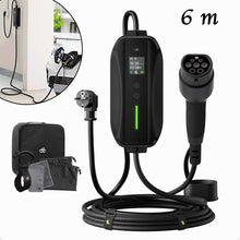 6m 230V 6A bis 16A Typ 2 EV Ladekabel Schuko für Elektroautos EV Charger 1 Phase