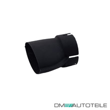Schwarz glanz Heckdiffusor Diffusor Auspuff für Audi TT 8S FV ab 2014