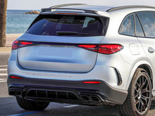 Heck Stoßstange Areo Flaps Flossen Schwarz Glanz für Mercedes GLC X254 AMG-Line ab 2022 pz120