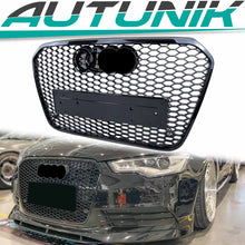 Wabengrill Kühlergrill Grill Schwarz für Audi A6 S6 C7 4G Limo Avant S Line 2011-2014