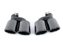 Heckdiffusor Diffusor + Auspuffblenden Schwarz für Audi A4 Avant B9 S Line 2015-2019