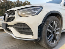 Flossen Aero Flaps Flics Vorne Schwarz Glanz für Mercedes Benz GLC X253 GLC43 AMG ab 2019 pz42