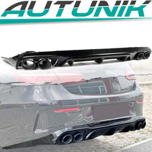 Diffusor Heckdiffusor Auspuff Schwarz für Mercedes E-Klasse C238 A238 AMG-Line 16-21