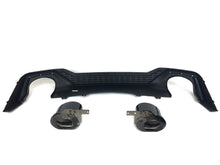 Sport Diffusor Heckdiffusor Auspuffblende Schwarz für Audi A5 F5 S Line 2020+