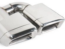 Auspuffblenden Doppelrohr Endrohre Chrom für Mercedes CLS W218 C218 C219 W221 S63 AMG W212 et91