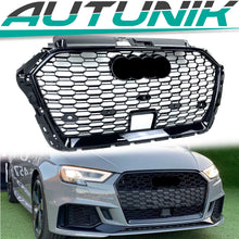 Schwarz Kühlergrill Frontgrill für AUDI A3 8V Wabengrill mit ACC S Line MOPF 2016+ fg170