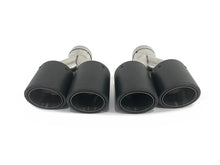 Matt Carbon Duplex Sportauspuff Auspuffblenden Endrohre Passend für AUDI BMW VW Universal 60-64mm et257