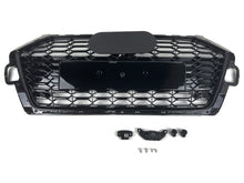Kühlergrill Frontgrill Wabengrill Schwarz für Audi A4 S4 B9 S-Line Facelift 19+