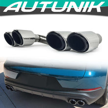 Silber Auspuff Auspuffblenden Endrohre für Porsche Cayenne PO536 9YA 2018+ et328