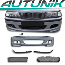 Vorne Stoßstange Frontstoßstange Nebelscheinwerfer Passend für BMW 3er E46 1998-2005 mit ABE