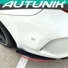 Heckansatz Aero Flaps Flics Flossen Schwarz für Mercedes CLA C117 13-19