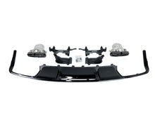 CLS63 Heckdiffusor Auspuff Schwarz für Mercedes CLS Diffusor W218 C218 AMG Line 15-18 Facelift