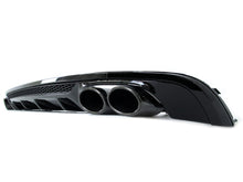 Heckdiffusor Diffusor + Auspuffblenden Schwarz für Audi A4 Avant B9 S Line 2015-2019