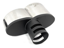 WALD Optik Silber Auspuffblende Endrohre Blenden Passend für AUDI BMW Mercedes Universal 60-63mm et269