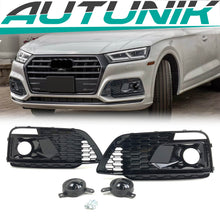 Lüftungsgitter Nebelscheinwerferblenden Grill für Audi Q5 SQ5 FV 2017-2020 mit ACC