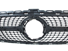 Schwarz Kühlergrill Diamantgrill Front Grill für Mercedes Benz C-Klasse W205 C205 S205 A205 Facelift 2018+ fg63