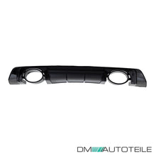 Schwarz glanz Heckdiffusor Diffusor Auspuff für Audi TT 8S FV ab 2014