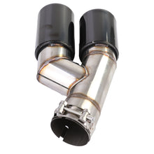 Heckdiffusor Endrohr Doppelrohr Schwarz Glanz Passend für BMW F30 F31 316 318 320
